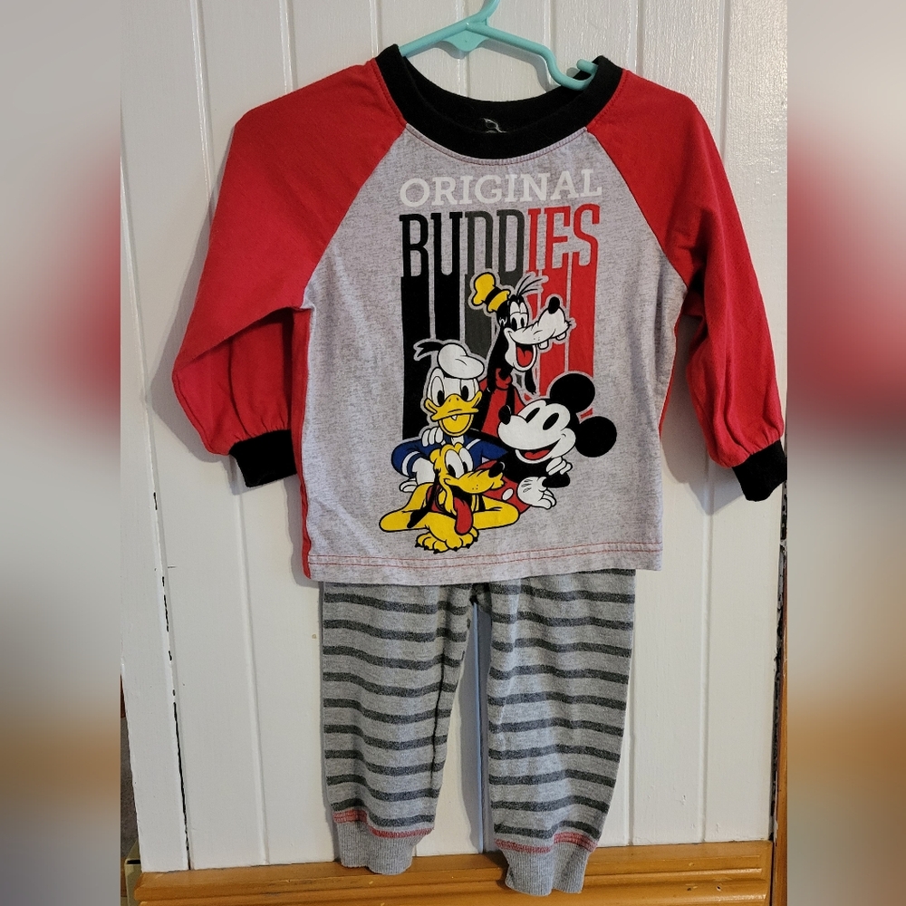 5/$15 Disney Mickey And Friends Pajama Set